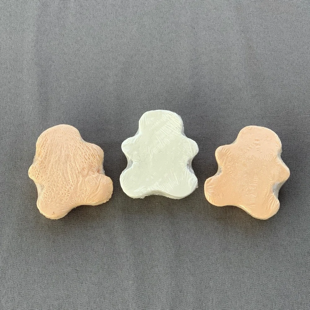 Gingerbread Man Shaped Bath Bombs ~ Set of 3